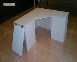 Häuser - Eckhaus 450x450x210mm mit Schwenktür